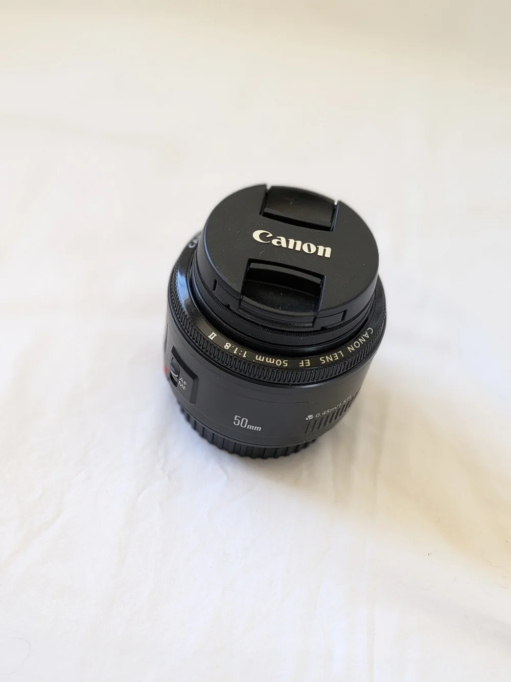 Canon 50mm f/1.8 II Camera Lens - Black